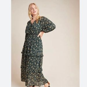 Anthropologie Gabrielle Tiered Maxi Dress by Skies Are Blue